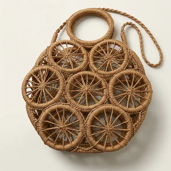 Bolsa Vasada De Vime Artesanal